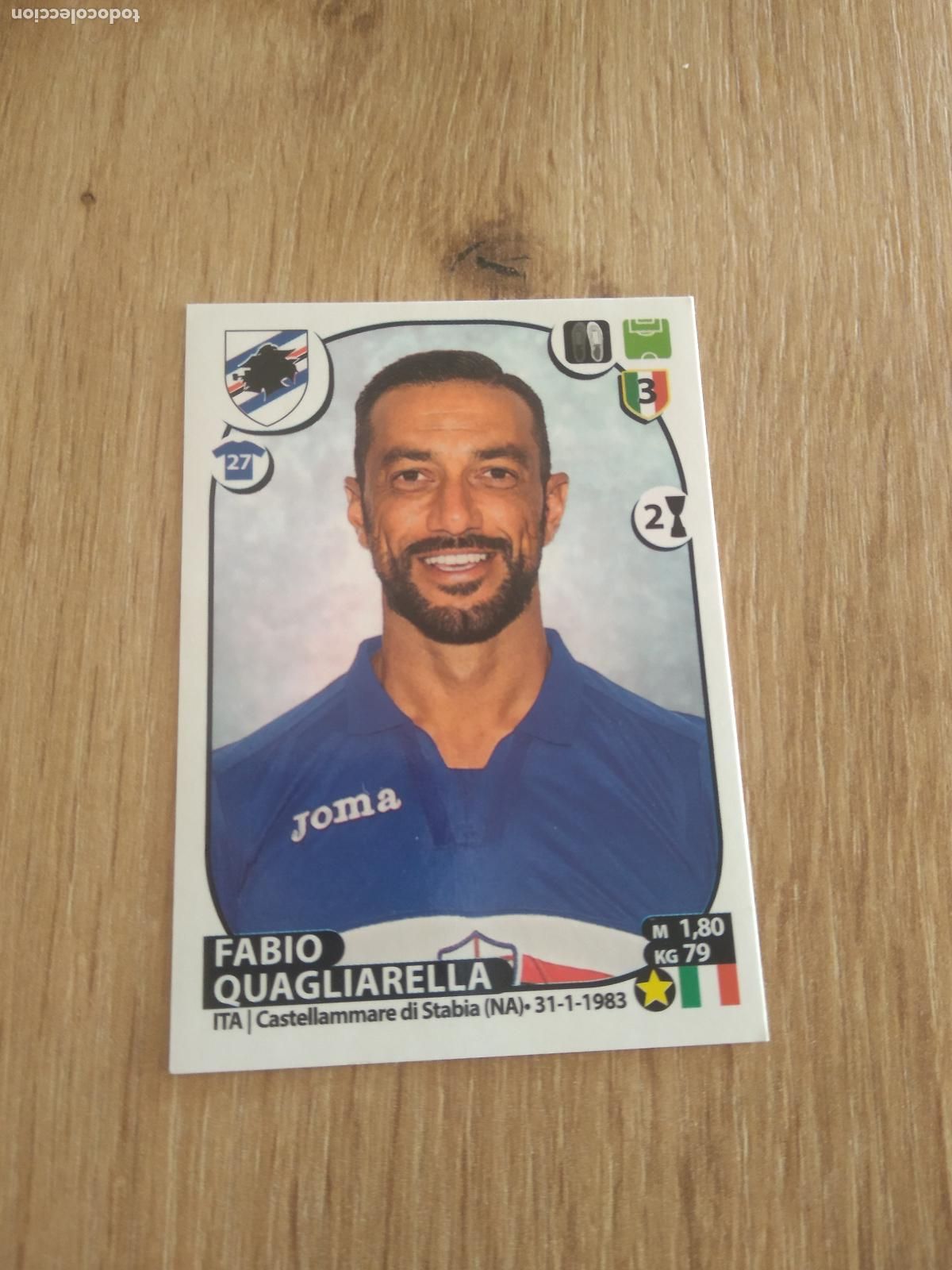 Cromos de f&uacute;tbol: 447 QUAGLIARELLA SAMPDORIA CROMO FUTBOL PANINI LIGA ITALIA 17-18 CALCIATORI 2017-2018