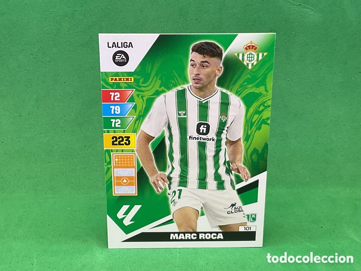 Cromos de Futebol: N&ordm; 101 . MARC ROCA . REAL BETIS. LA LIGA 2023/2024. ADRENALYN XL TRADING CARD GAME. PANINI