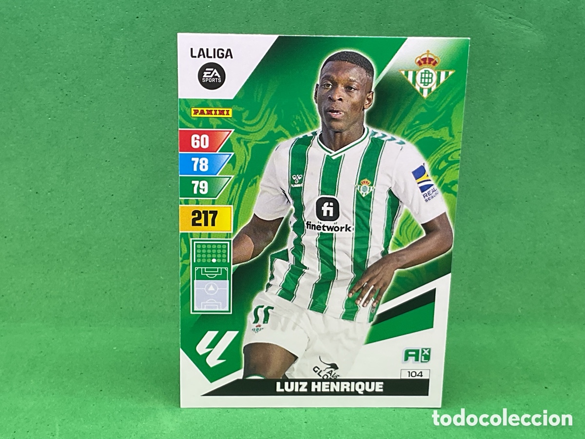 Cromos de Futebol: N&ordm; 104 . LUIZ HENRIQUE . REAL BETIS. LA LIGA 2023/2024. ADRENALYN XL TRADING CARD GAME. PANINI