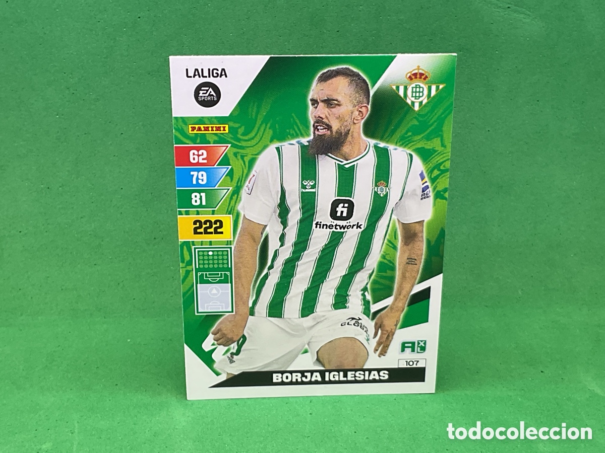 Cromos de Futebol: N&ordm; 107 . BORJA IGLESIAS . REAL BETIS. LA LIGA 2023/2024. ADRENALYN XL TRADING CARD GAME. PANINI