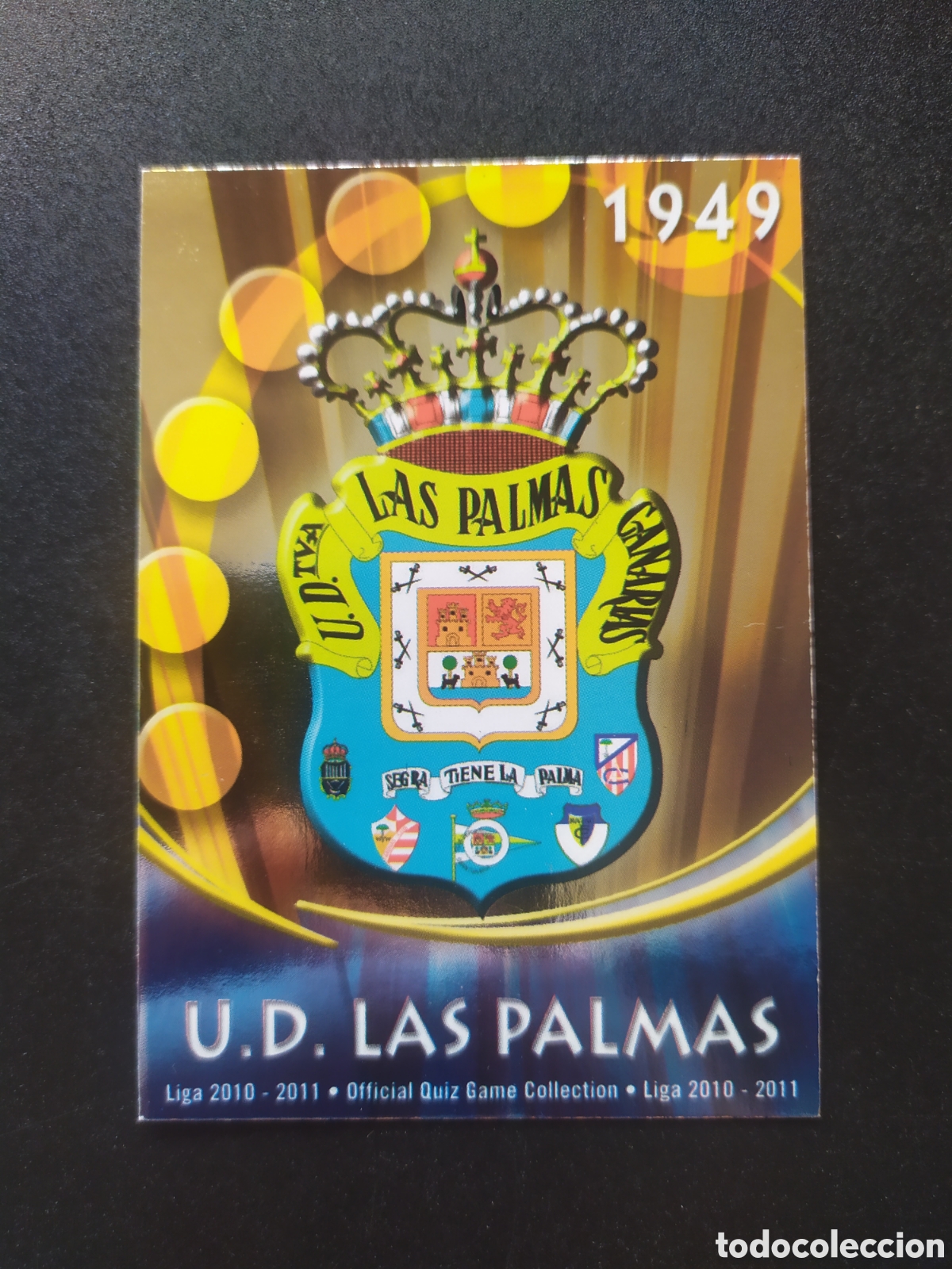 Cromos de f&uacute;tbol: Mundicromo fichas Liga 2010 2011 10 11 escudo brillo n&deg; 1048 Las Palmas