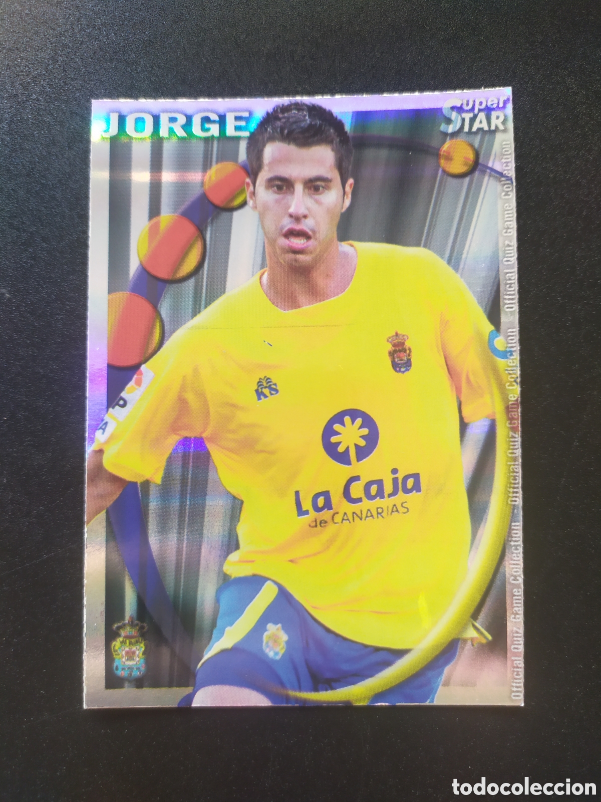Cromos de f&uacute;tbol: Mundicromo fichas Liga 2010 2011 10 11 Jorge superstar brillo rayas n&deg; 1068 Las Palmas