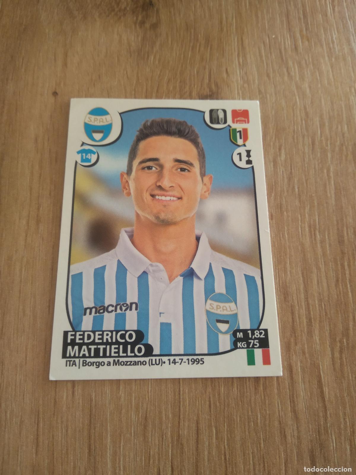 Cromos de f&uacute;tbol: 491 FEDERICO MATTIELLO SPAL CROMO FUTBOL PANINI LIGA ITALIA 17-18 CALCIATORI 2017-2018