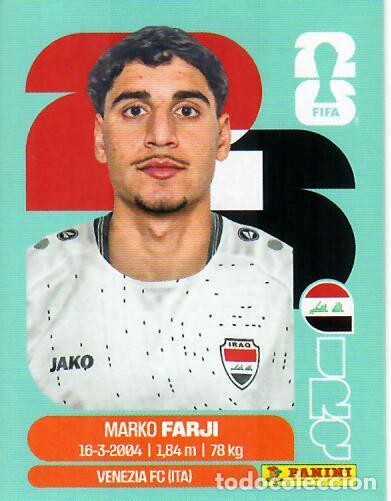 Cromos de f&uacute;tbol: CROMO PANINI MUNDIAL WORLD CUP 2026 - IRQ16 IRQ 16 - FARJI - IRAQ