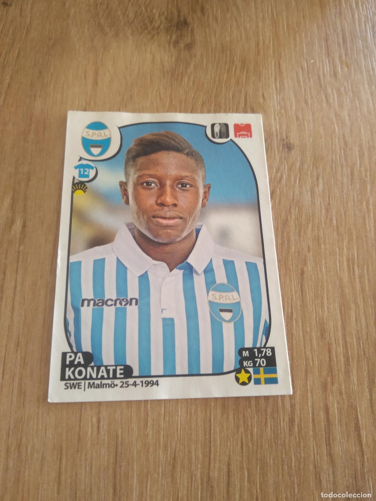 Cromos de f&uacute;tbol: 492 PA KONATE SPAL CROMO FUTBOL PANINI LIGA ITALIA 17-18 CALCIATORI 2017-2018