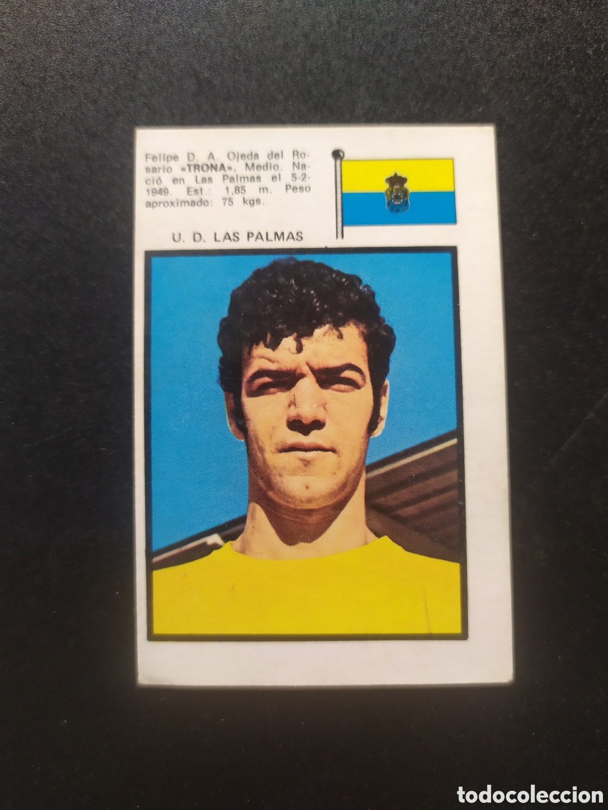 Fu&szlig;ball-Sticker: Liga 1971 1972 71 72 Fher Trona Las Palmas sin pegar
