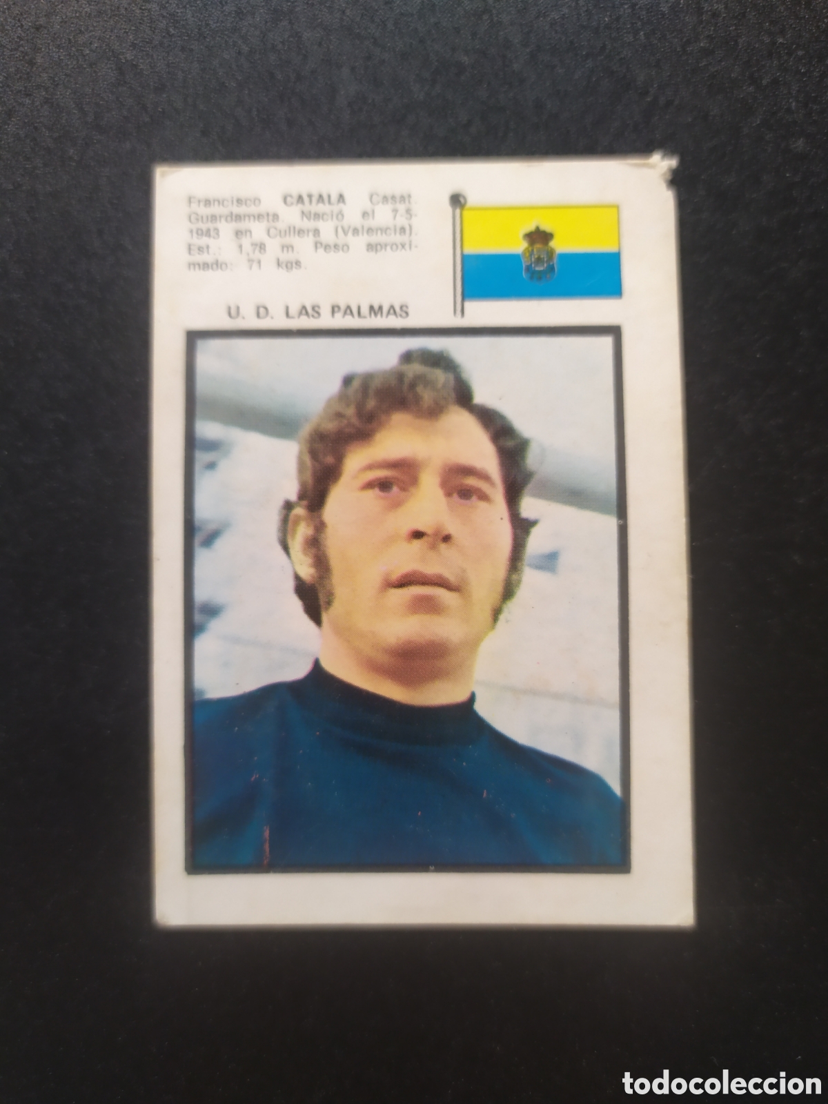 Fu&szlig;ball-Sticker: Liga 1971 1972 71 72 Fher Catala Las Palmas sin pegar