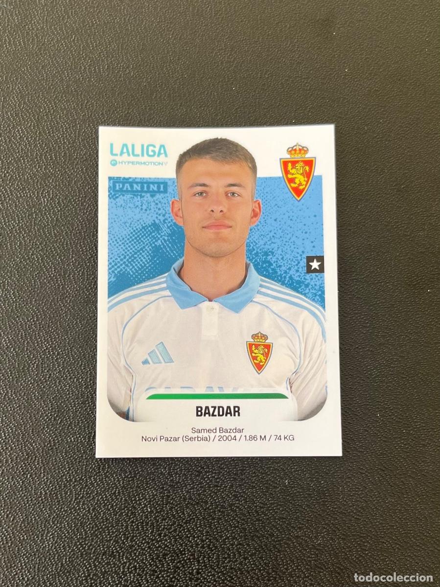 Cromos de f&uacute;tbol: 417 BAZDAR REAL ZARAGOZA LA LIGA HYPERMOTION 2025 2026 PANINI 25 26