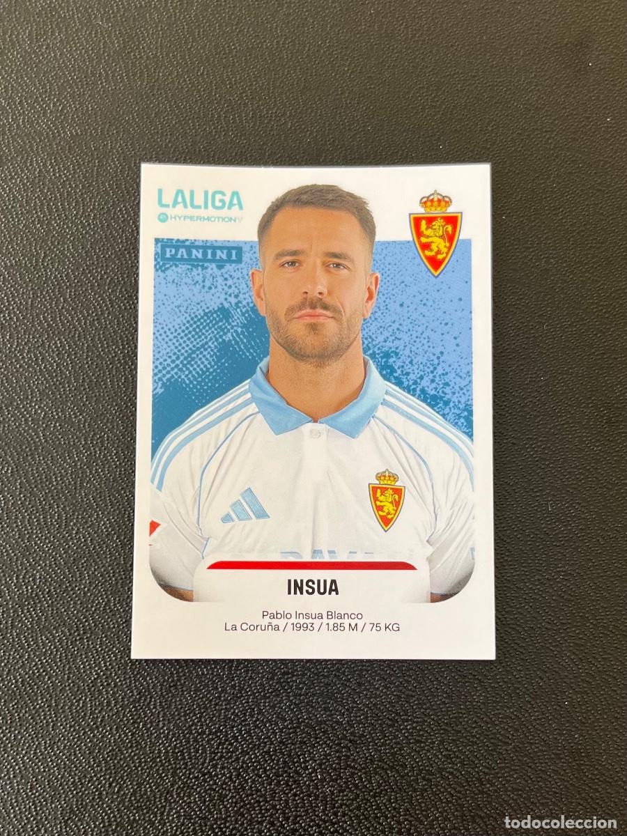 Cromos de f&uacute;tbol: 406 PABLO INSUA REAL ZARAGOZA LA LIGA HYPERMOTION 2025 2026 PANINI 25 26