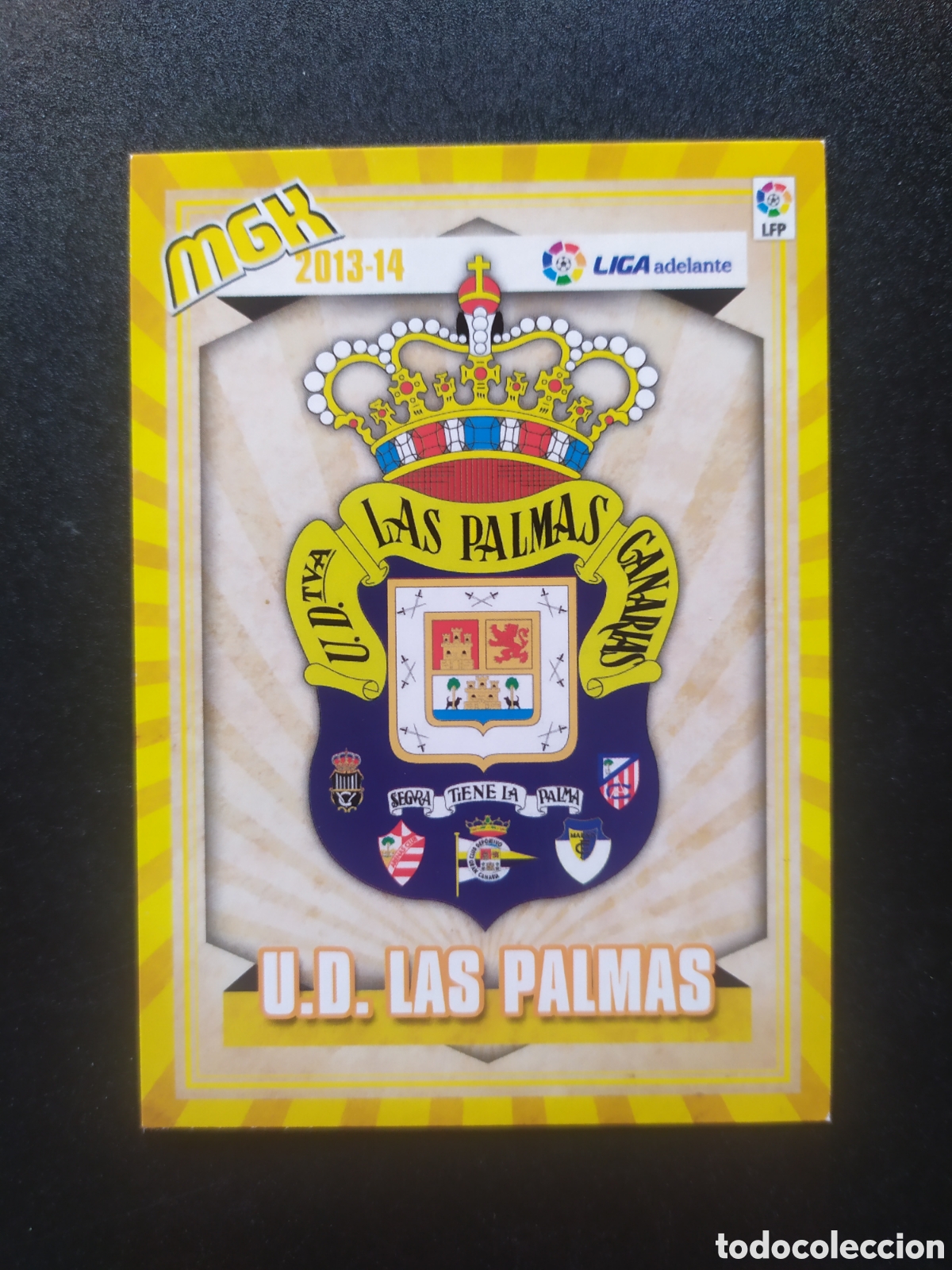 Cromos de f&uacute;tbol: Megacracks 2013 2014 13 14 panini escudo n&deg; 420 Las Palmas