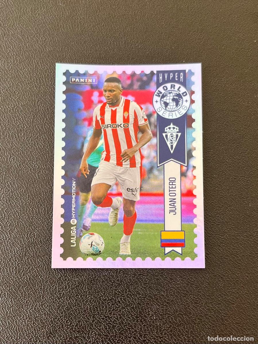 Cromos de f&uacute;tbol: 447 JUAN OTERO REAL SPORTING DE GIJ&Oacute;N HYPER WORLD SERIES LA LIGA HYPERMOTION 2025 2026 PANINI 25 26