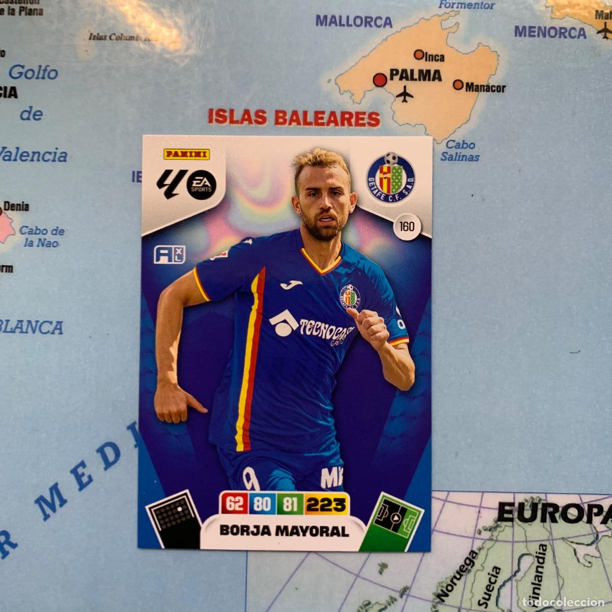 Cromos de f&uacute;tbol: Borja Mayoral n&uacute;mero 160 del Getafe cromo adrenalyn XL 25-26 2025-2026