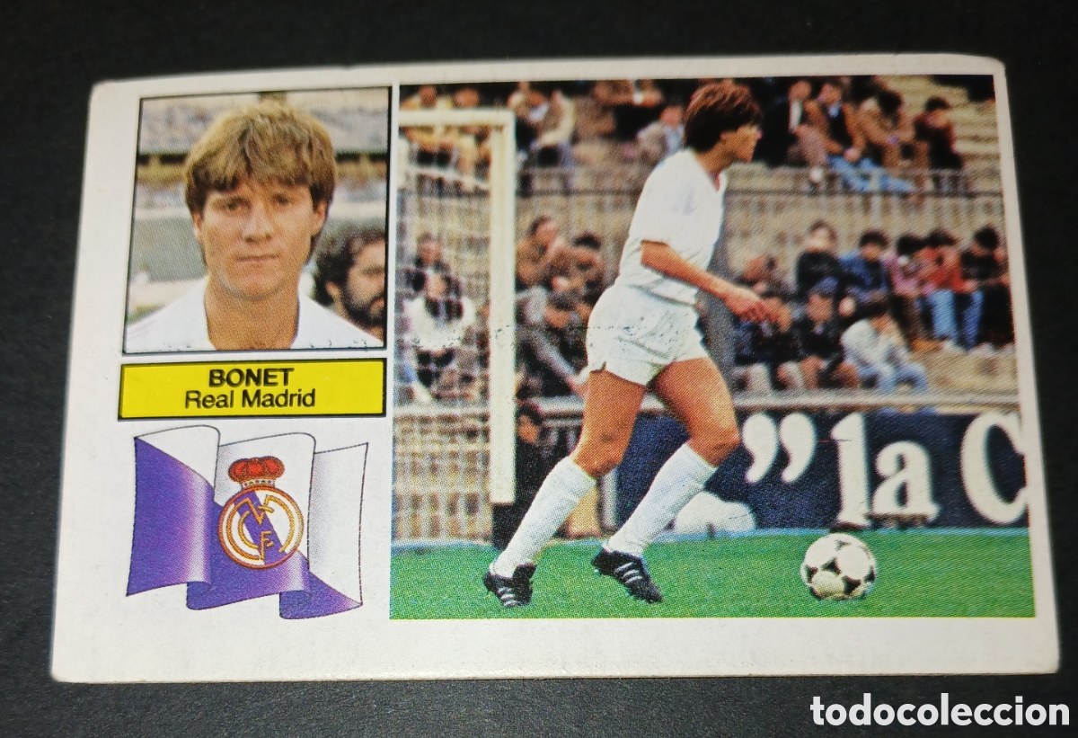 Figurine di Calcio: CROMO BONET REAL MADRID SIN PUBLICIDAD &Uacute;LTIMOS FICHAJES 7 BAJA EDICIONES ESTE LIGA 82 83, SIN PEGAR
