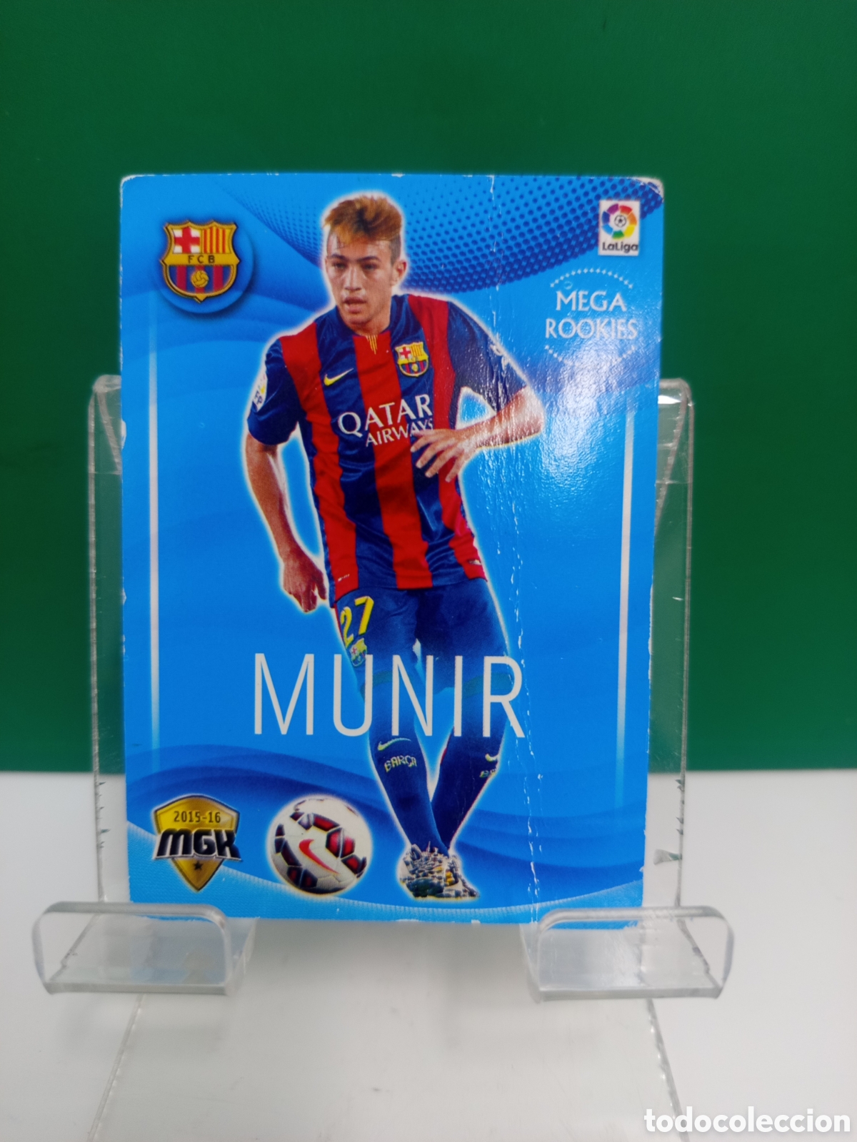 Fu&szlig;ball-Sticker: ❇️ CROMO ⚽ MUNIR BARCELONA MEGA ROOKIES TEMPORADA 15 16 2015 2016 MEGACRACKS MGKS PANINI ❇️