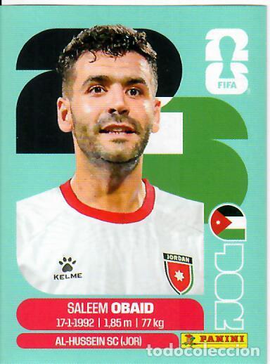 Cromos de f&uacute;tbol: CROMO PANINI MUNDIAL WORLD CUP 2026 - JOR7 JOR 7 - OBAID - JORDANIA