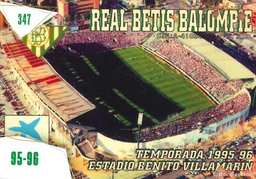 Cromos de f&uacute;tbol: FUTBOL - BETIS CARDS - 2025-2026 - 25-26 - REAL BETIS - 347 - CARNET - TEMPORADA 1995-1996