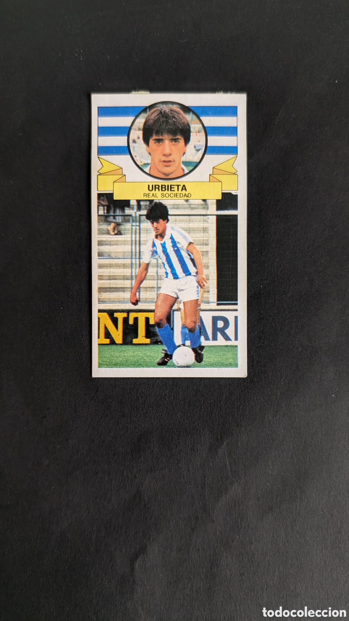 Cromos de f&uacute;tbol: URBIETA REAL SOCIEDAD FICHAJE 9 LIGA ESTE 1985/86 85 86 DESPEGADO