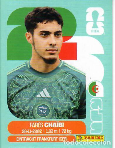 Cromos de f&uacute;tbol: CROMO PANINI MUNDIAL WORLD CUP 2026 - ALG14 ALG 14 - CHA&Iuml;BI - ARGELIA