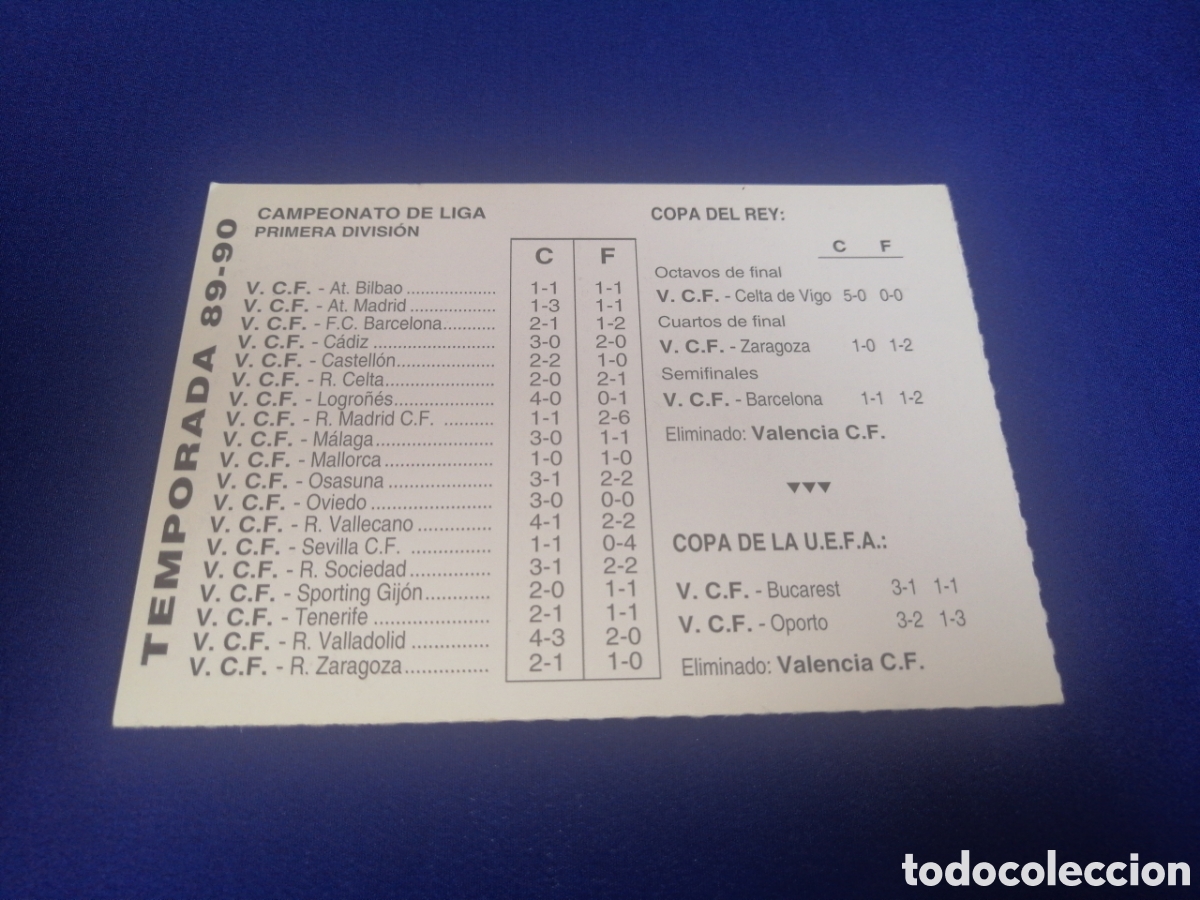 Cromos de f&uacute;tbol: HISTORIA DEL VALENCIA CF - DIARIO LAS PROVINCIAS - 1994 -