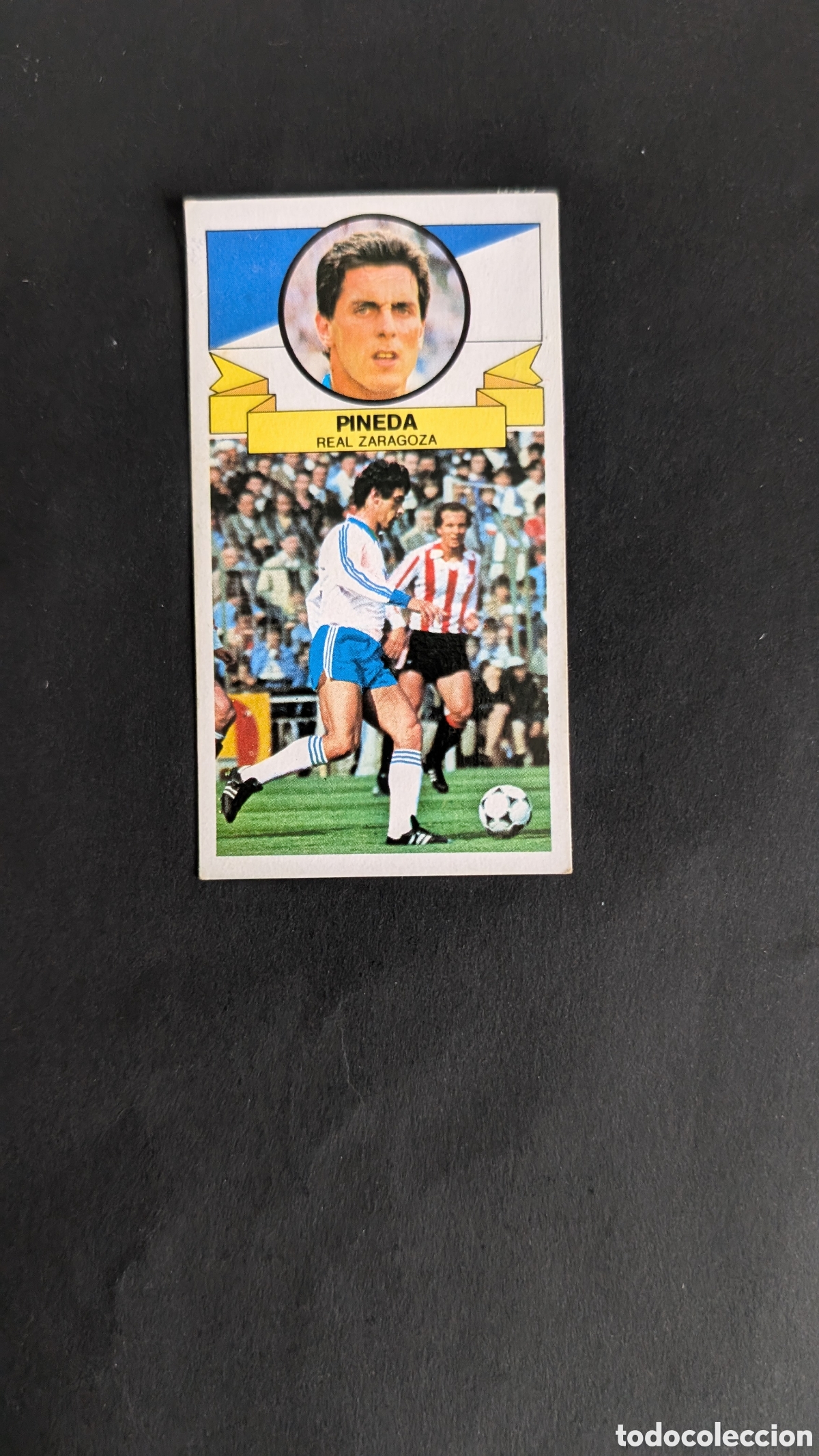 Fu&szlig;ball-Sticker: PINEDA ZARAGOZA FICHAJE 16 LIGA ESTE 1985/86 85 86 DESPEGADO