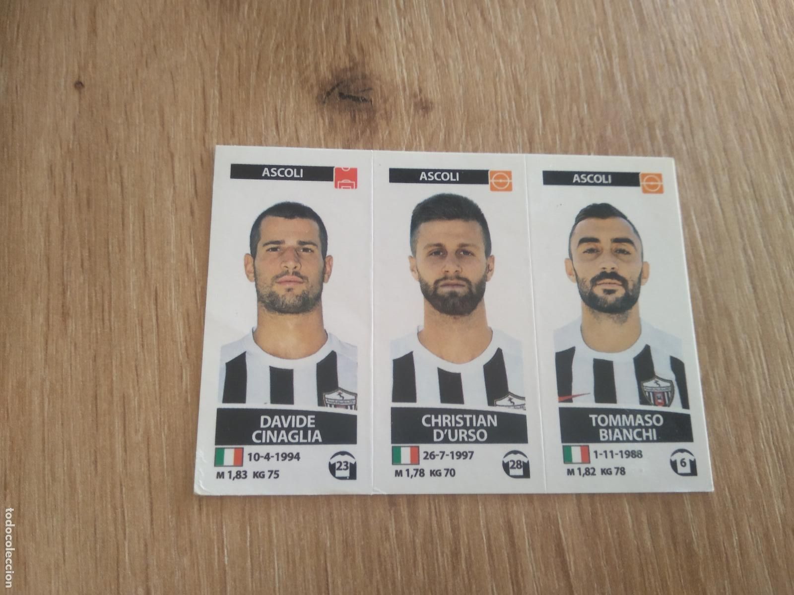 Cromos de f&uacute;tbol: 569 CINAGLIA D'URSO BIANCHI ASCOLI CROMO FUTBOL PANINI LIGA ITALIA 17-18 CALCIATORI 2017-2018