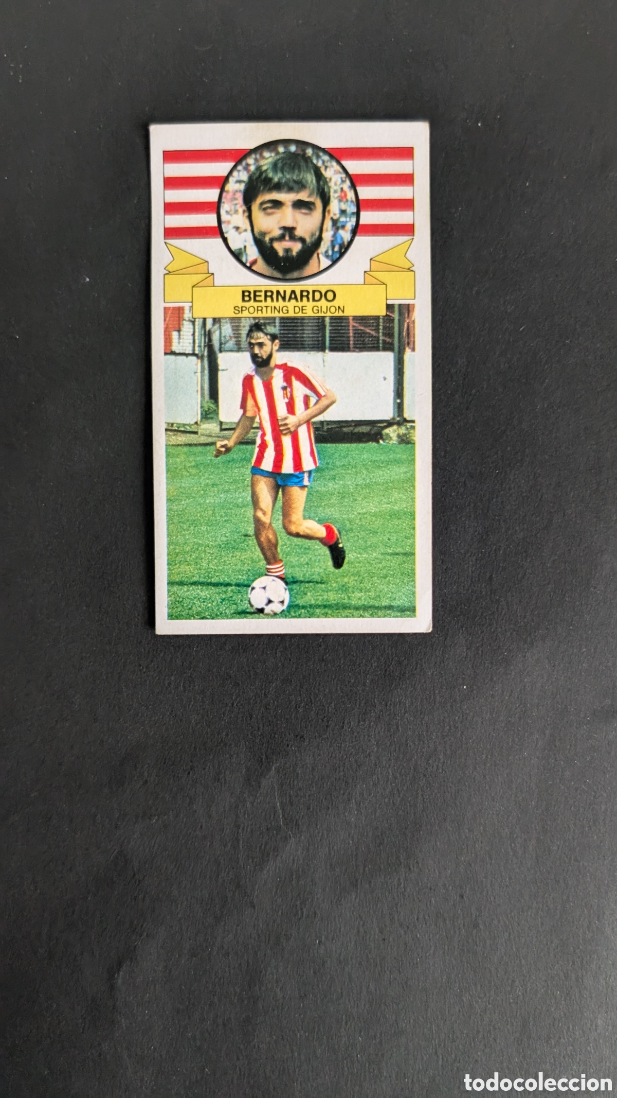 Cromos de f&uacute;tbol: BERNARDO SPORTING GIJON FICHAJE 38 LIGA ESTE 1985/86 85 86 DESPEGADO