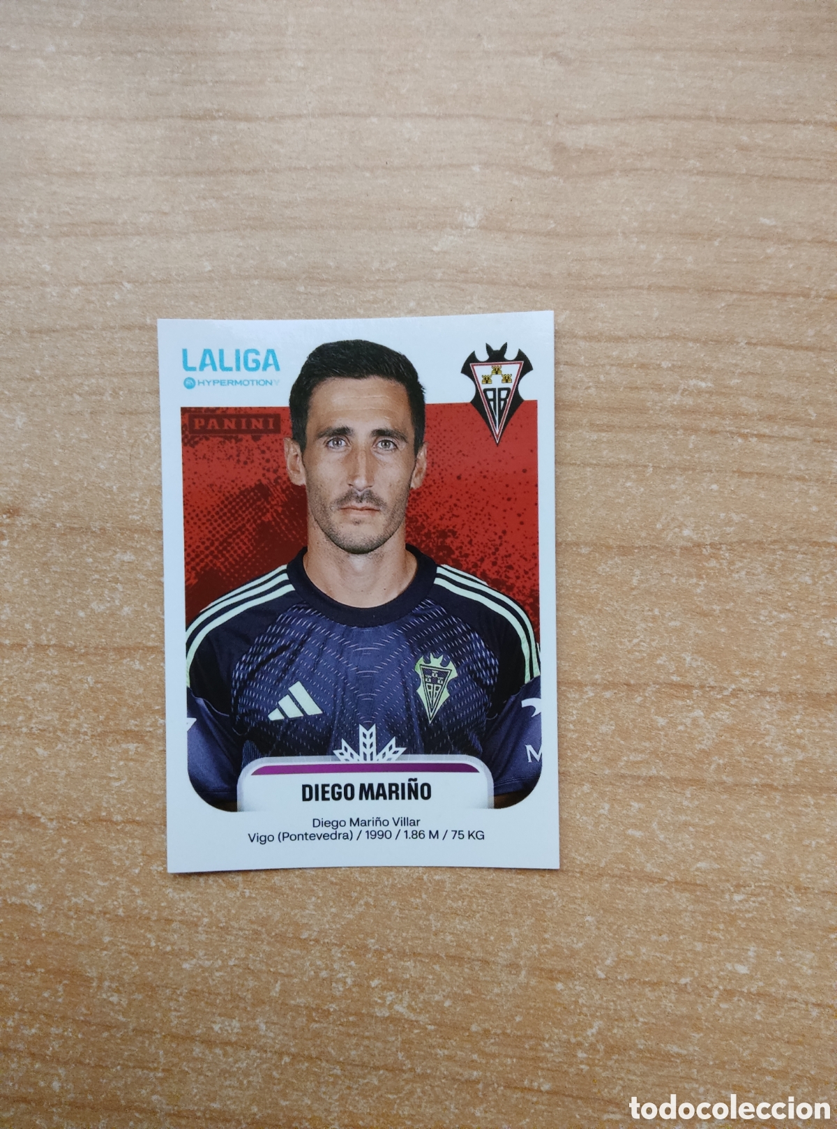 Cromos de f&uacute;tbol: 5 DIEGO MARI&Ntilde;O ALBACETE LIGA HYPERMOTION 2025 2026