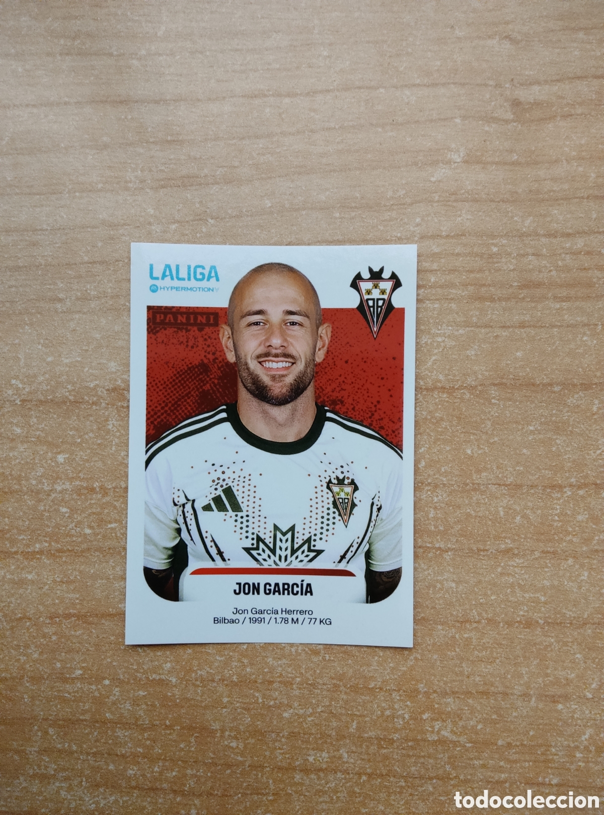 Football Stickers: 7 JON GARCIA ALBACETE LIGA HYPERMOTION 2025 2026