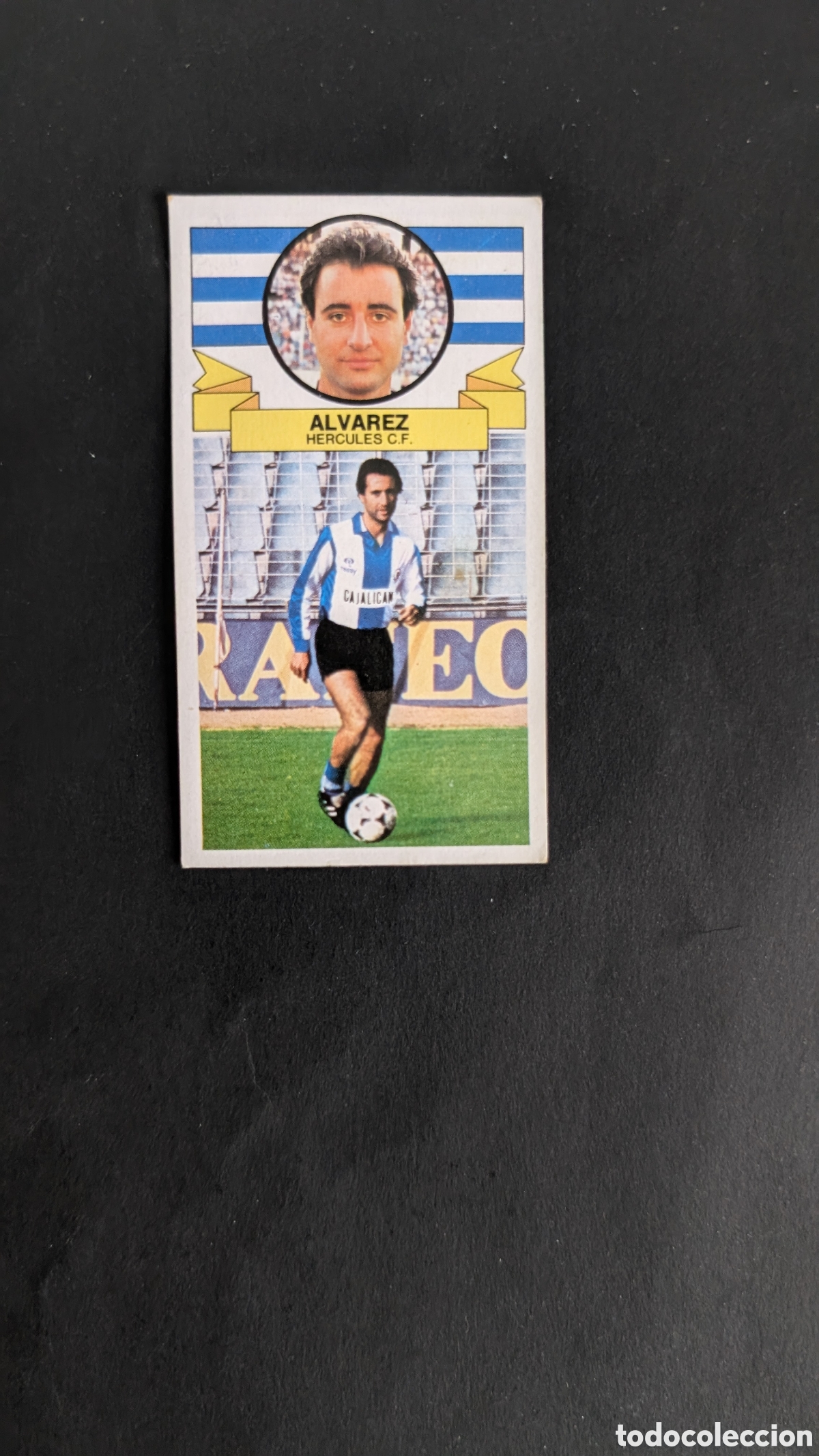 Football Stickers: ALVAREZ HERCULES BAJA LIGA ESTE 1985/86 85 86 DESPEGADO