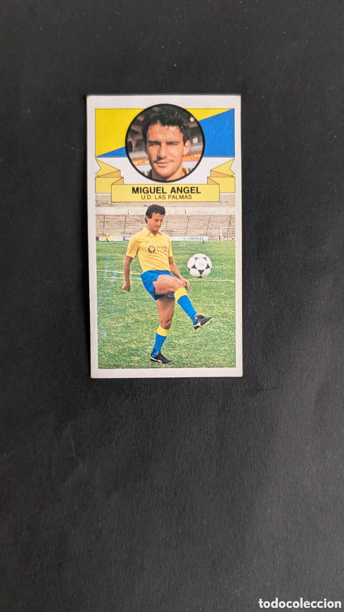 Football Stickers: MIGUEL ANGEL LAS PALMAS BAJA LIGA ESTE 1985/86 85 86 DESPEGADO