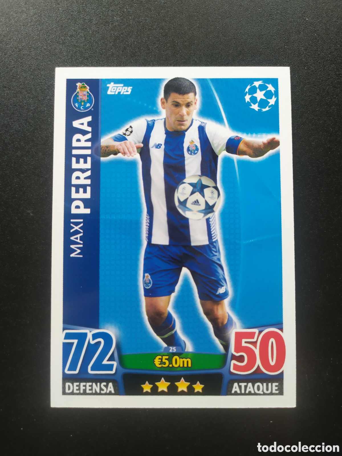 Cromos de f&uacute;tbol: UEFA Champions match attax topps 2015 2016 15 16 Maxi Pereira n&deg; 25 Porto