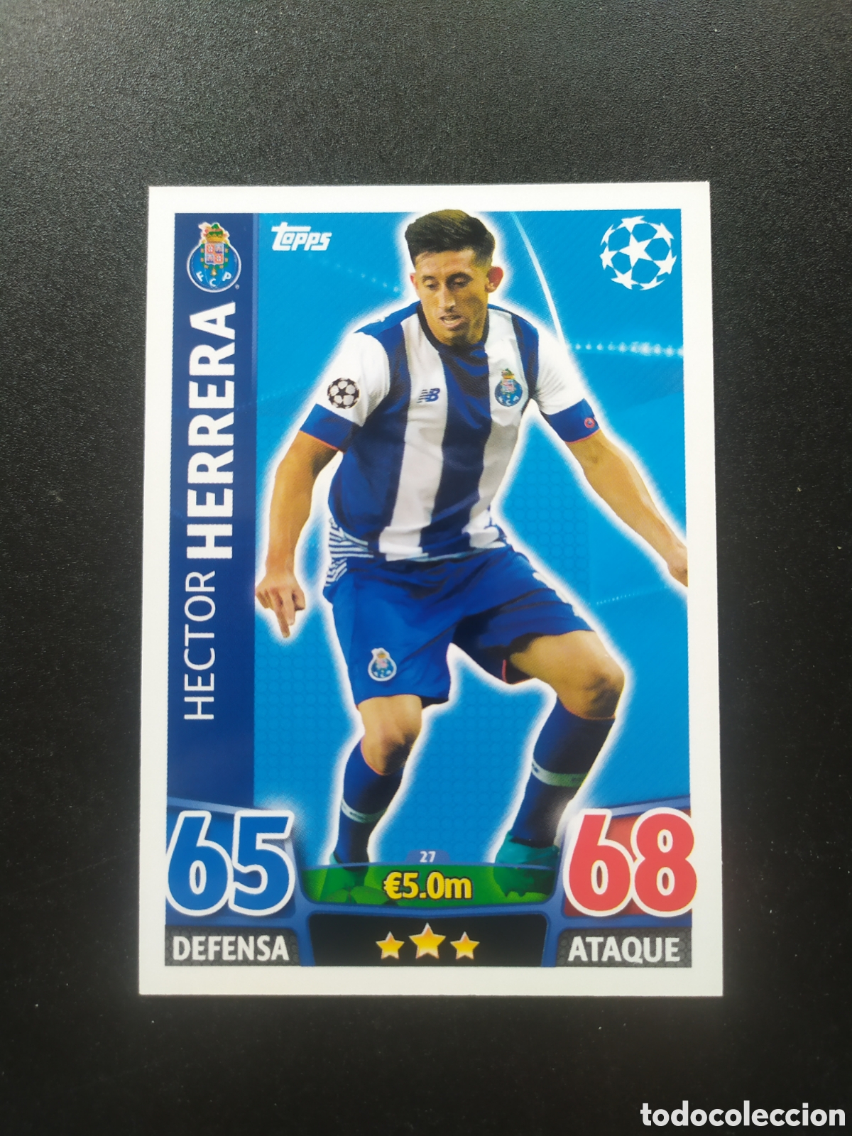 Cromos de f&uacute;tbol: UEFA Champions match attax topps 2015 2016 15 16 H&eacute;ctor Herrera n&deg; 27 Porto