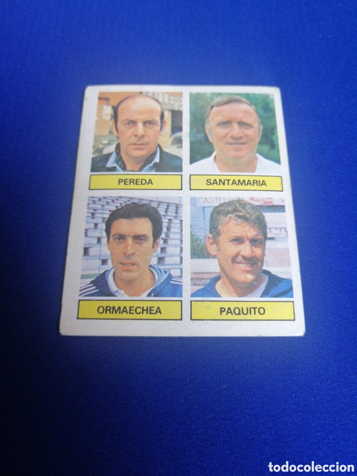 Cromos de f&uacute;tbol: LIGA 81-82 - ENTRENADORES PEREDA - SANTAMARIA-ORMAECHEA - PAQUITO