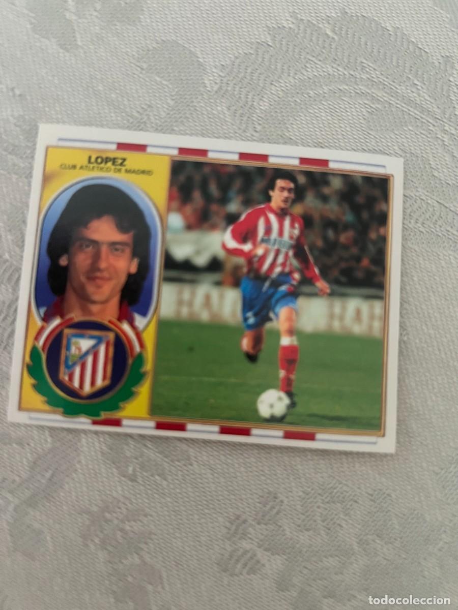 Cromos de f&uacute;tbol: LOPEZ ATLETICO DE MADRID SIN PEGAR LIGA ESTE 1996 1997