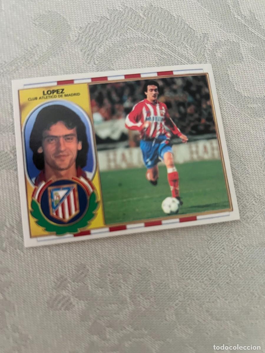 Cromos de f&uacute;tbol: LOPEZ ATLETICO DE MADRID SIN PEGAR LIGA ESTE 1996 1997