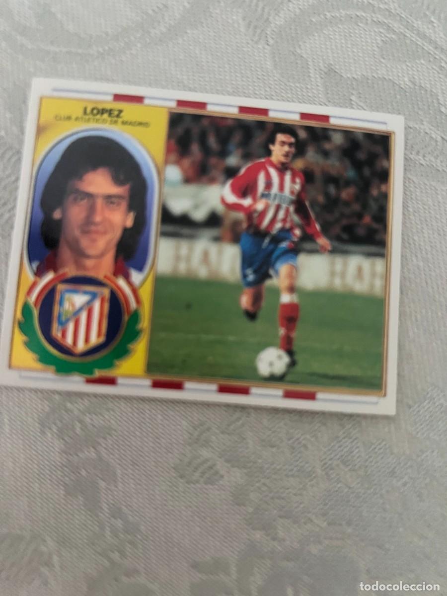Cromos de f&uacute;tbol: LOPEZ ATLETICO DE MADRID SIN PEGAR LIGA ESTE 1996 1997