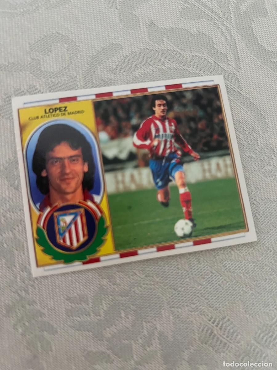 Cromos de f&uacute;tbol: LOPEZ ATLETICO DE MADRID SIN PEGAR LIGA ESTE 1996 1997