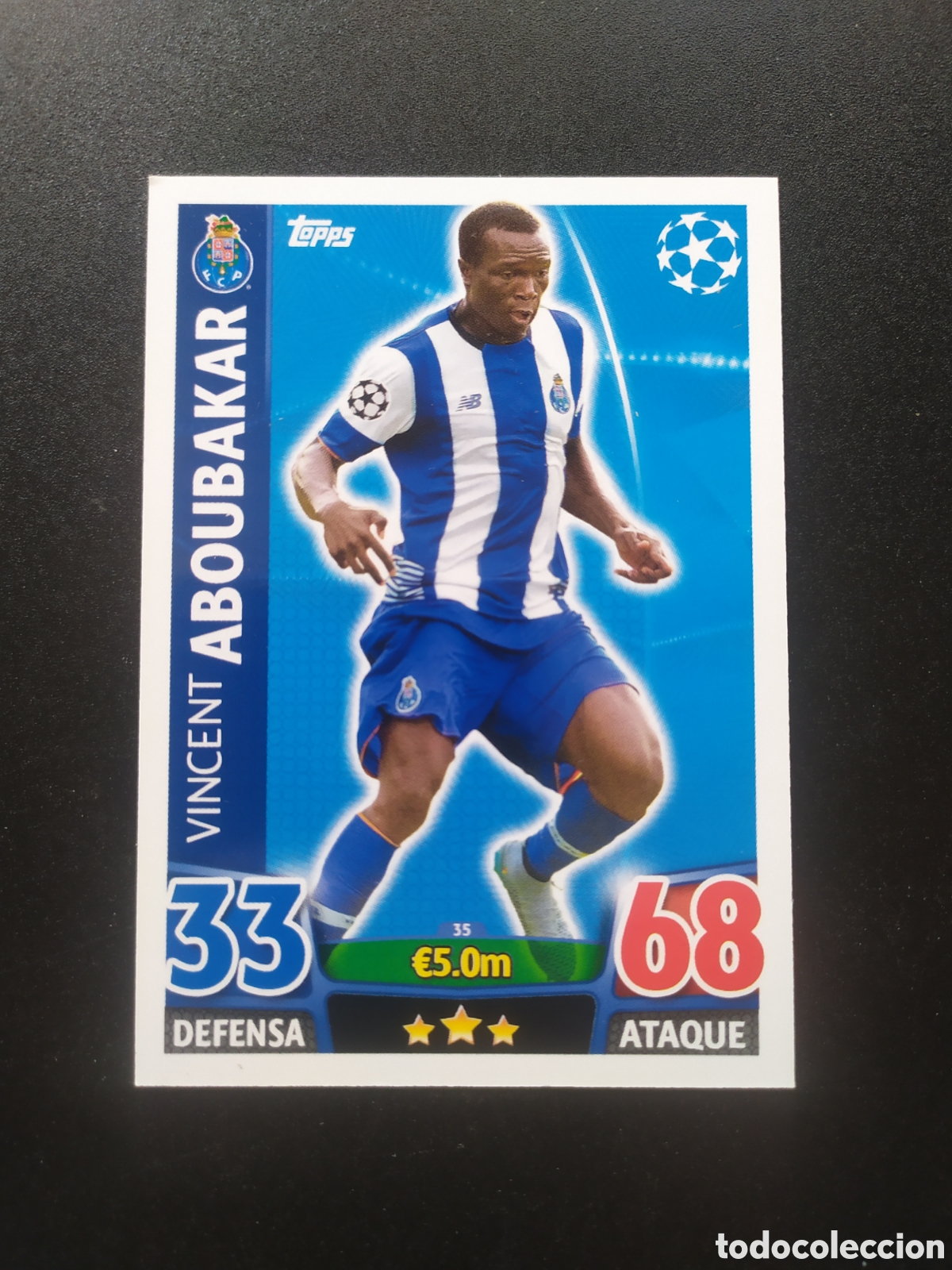 Cromos de f&uacute;tbol: UEFA Champions match attax topps 2015 2016 15 16 Aboubakar n&deg; 35 Porto