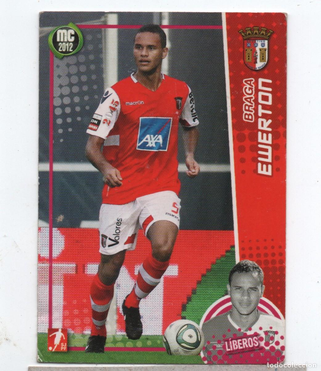 Cromos de f&uacute;tbol: PANINI MC2012 #EWERTON, SPORTING DE BRAGA, GOOD CONDITION