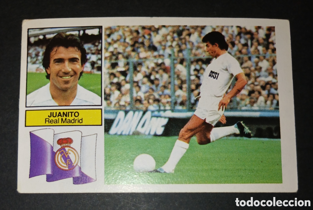 Cromos de f&uacute;tbol: Cromo Juanito Real Madrid Liga 82 83 1982 1983 Ediciones Este sin pegar nunca pegado