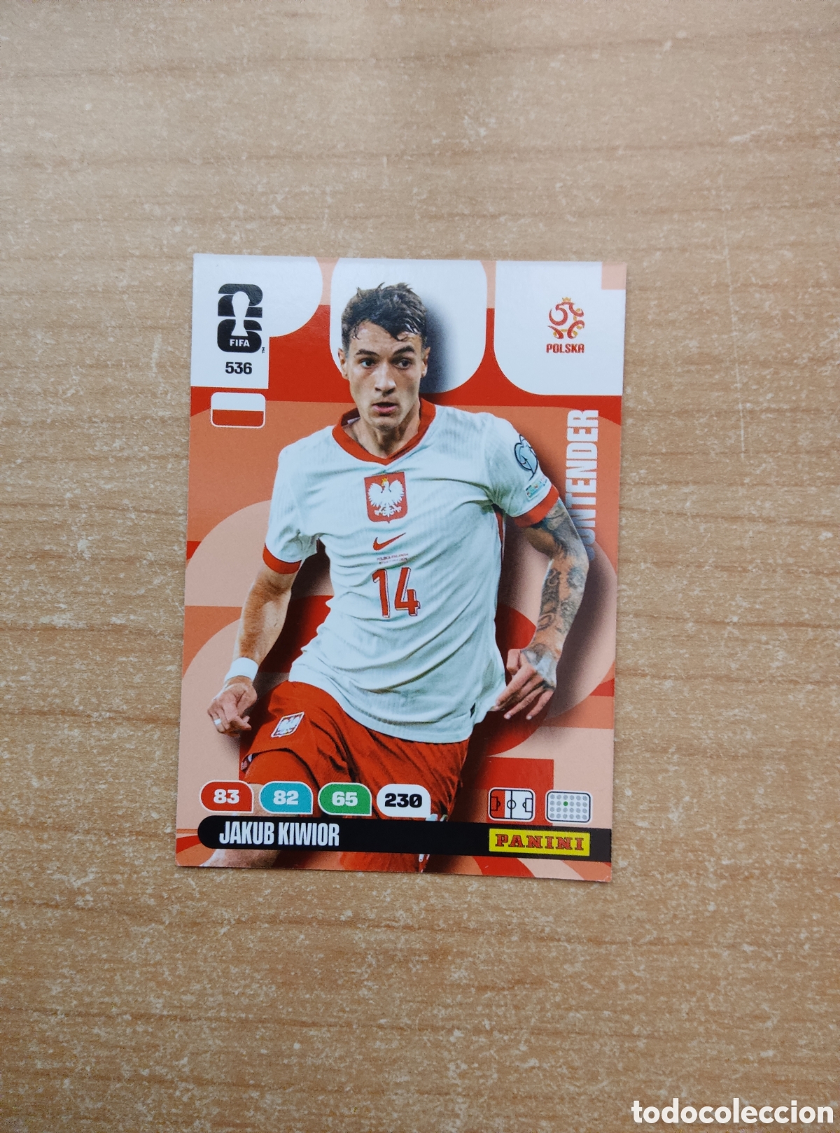 Cromos de f&uacute;tbol: 536 JAKUB KIWIOR POLONIA ADRENALYN XL MUNDIAL 2026
