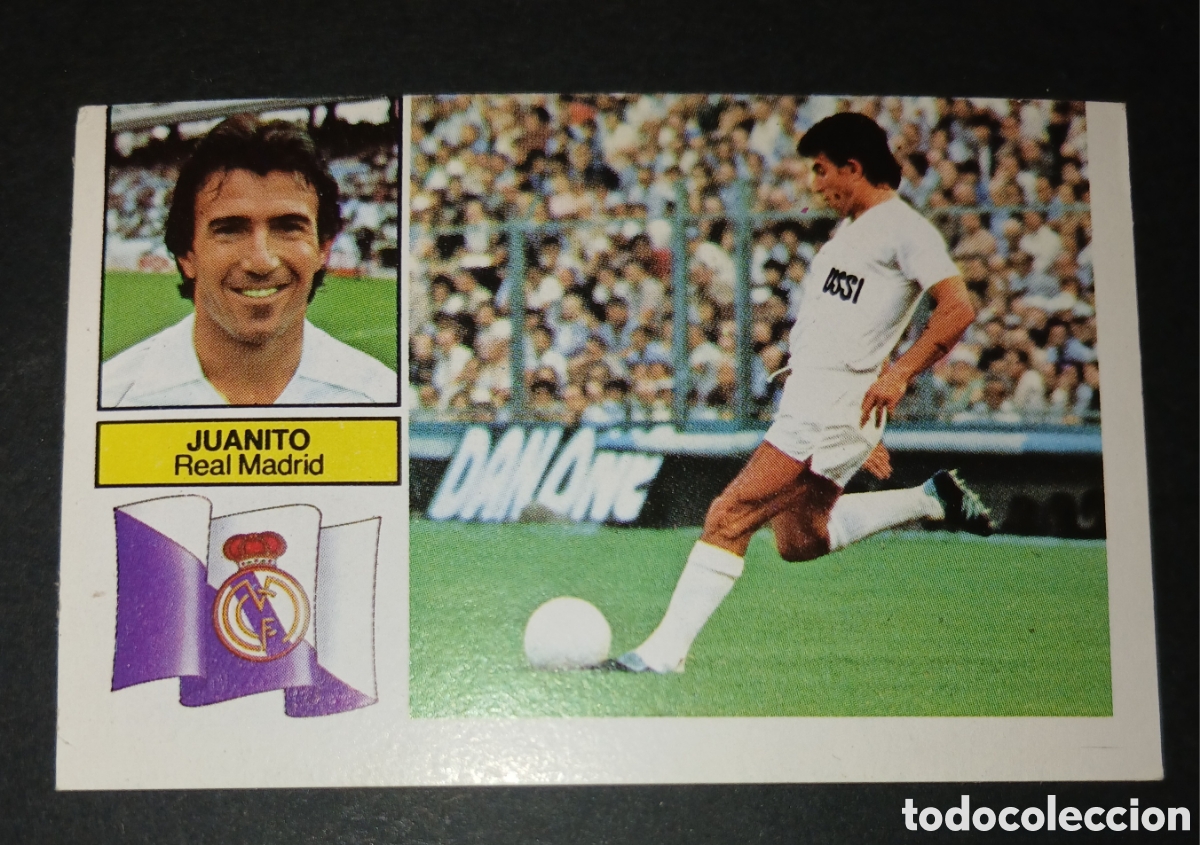 Cromos de f&uacute;tbol: Cromo Juanito Real Madrid Liga 82 83 1982 1983 Ediciones Este sin pegar nunca pegado