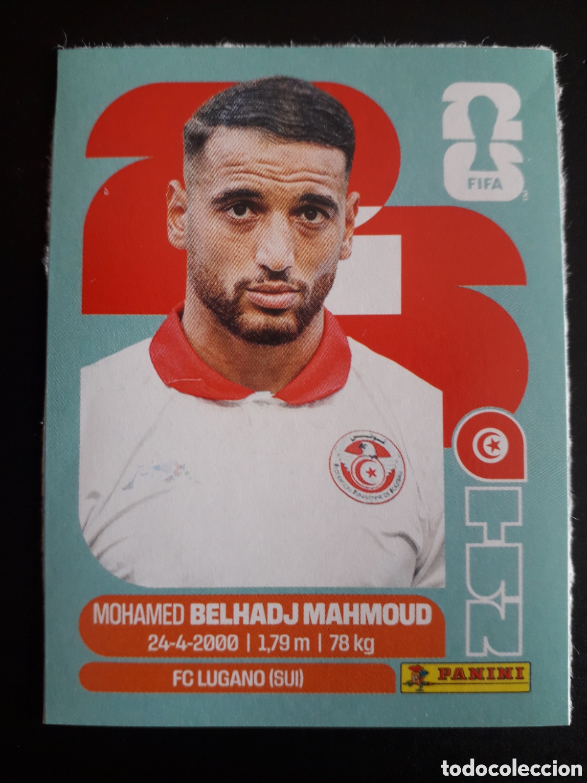 Cromos de f&uacute;tbol: BELHADJ MAHMOUD T&Uacute;NEZ UPDATE ACTUALIZACI&Oacute;N MUNDIAL F&Uacute;TBOL 2026 FIFA WORLD CUP PANINI PEDIDO M&Iacute;NIM 3&euro;