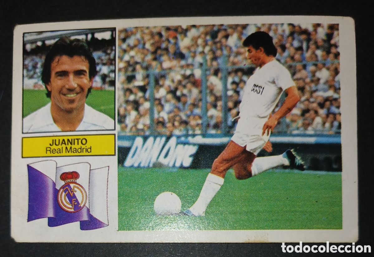 Cromos de f&uacute;tbol: Cromo Juanito Real Madrid Liga 82 83 1982 1983 Ediciones Este sin pegar nunca pegado