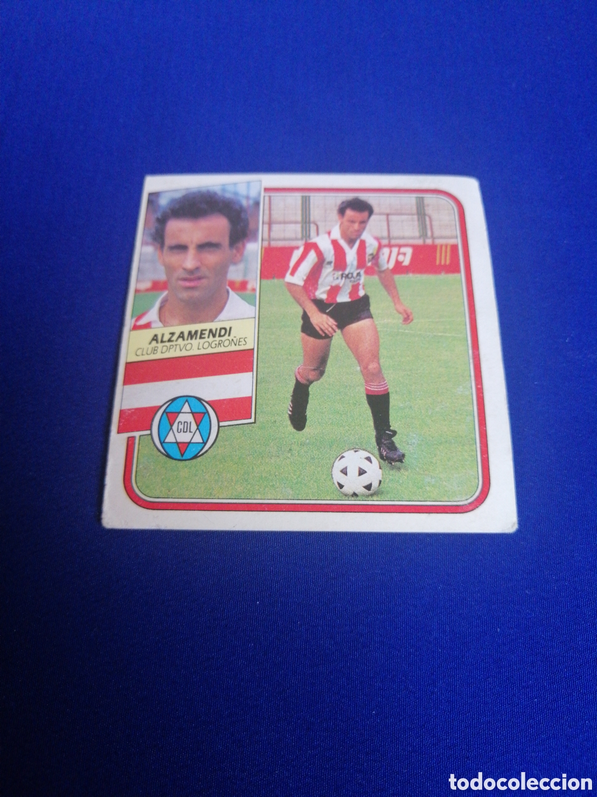 Cromos de f&uacute;tbol: LIGA 89-90 - CLUB DEPORTIVO LOGRO&Ntilde;ES - ALZAMENDI