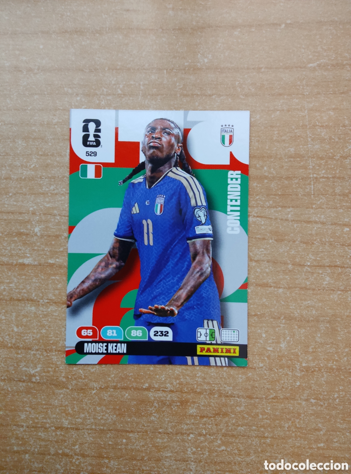 Cromos de f&uacute;tbol: 529 MOISE KEAN ITALIA ADRENALYN XL MUNDIAL 2026