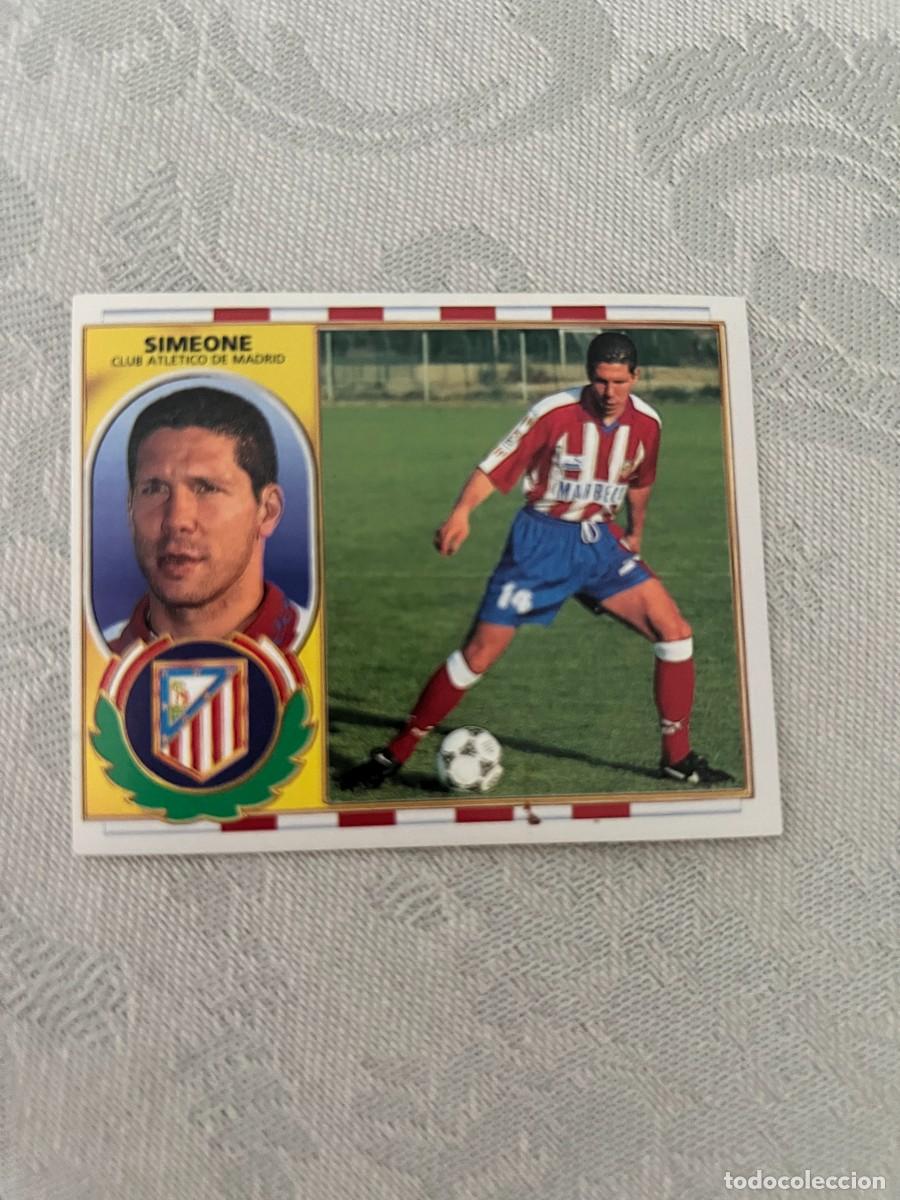 Cromos de f&uacute;tbol: SIMEONE ATLETICO DE MADRID SIN PEGAR LIGA ESTE 1996 1997