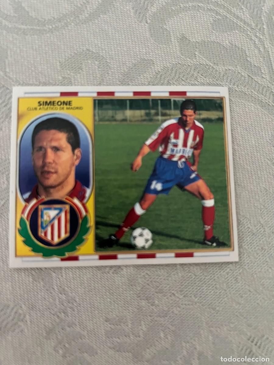 Cromos de f&uacute;tbol: SIMEONE ATLETICO DE MADRID SIN PEGAR LIGA ESTE 1996 1997