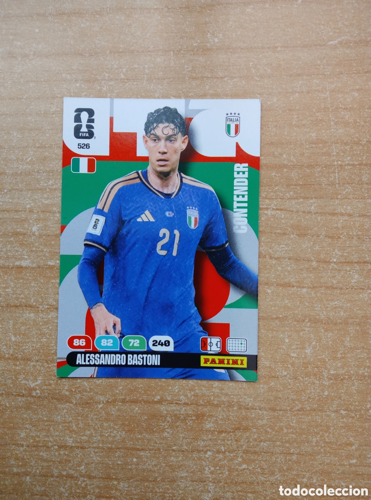 Cromos de f&uacute;tbol: 526 ALESSANDRO BASTONI ITALIA ADRENALYN XL MUNDIAL 2026