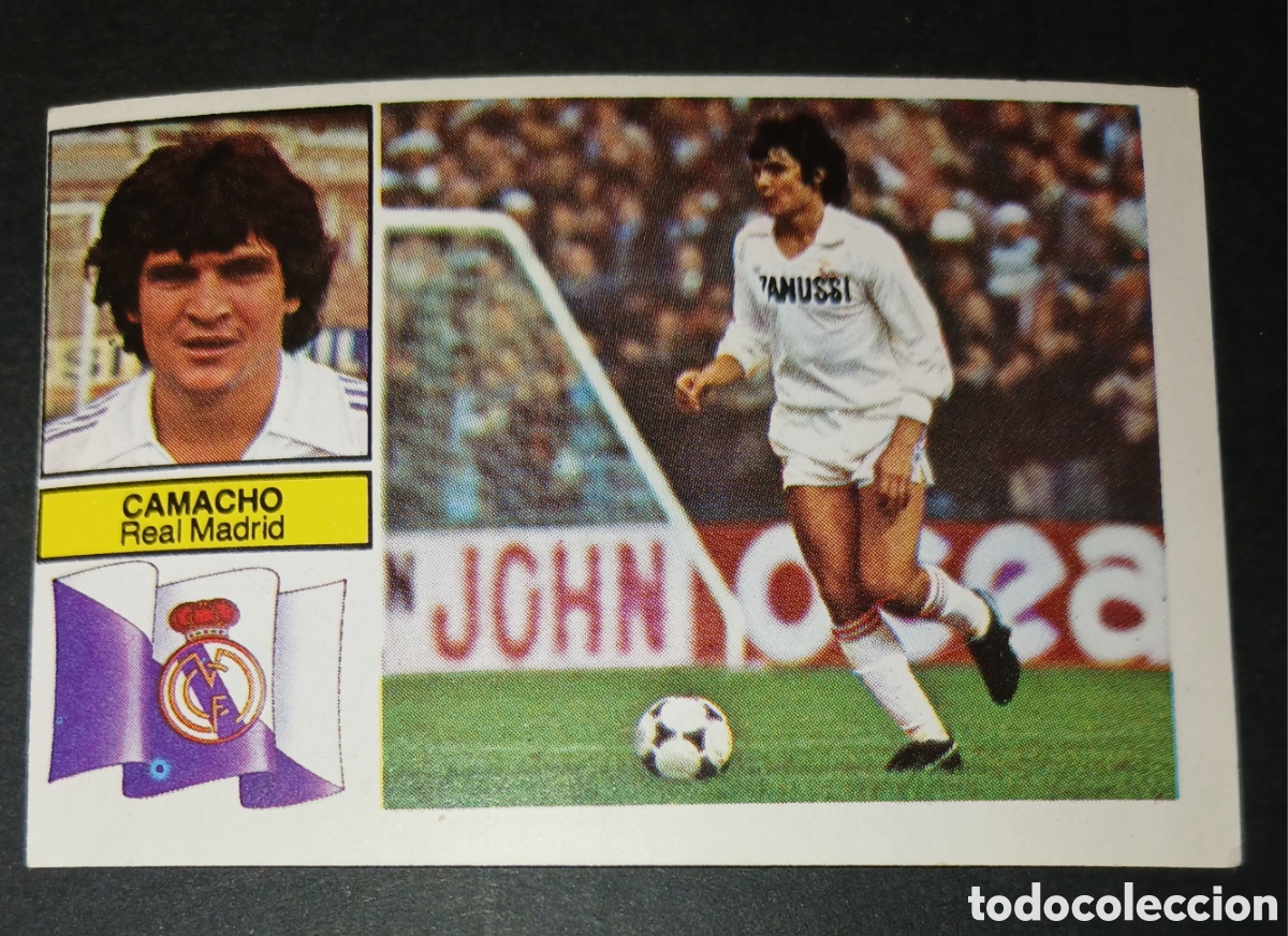 Cromos de f&uacute;tbol: Cromo Camacho Real Madrid Liga 82 83 1982 1983 Ediciones Este sin pegar nunca pegado